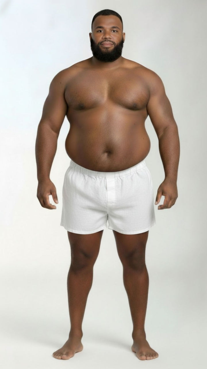 White Boxer Shorts