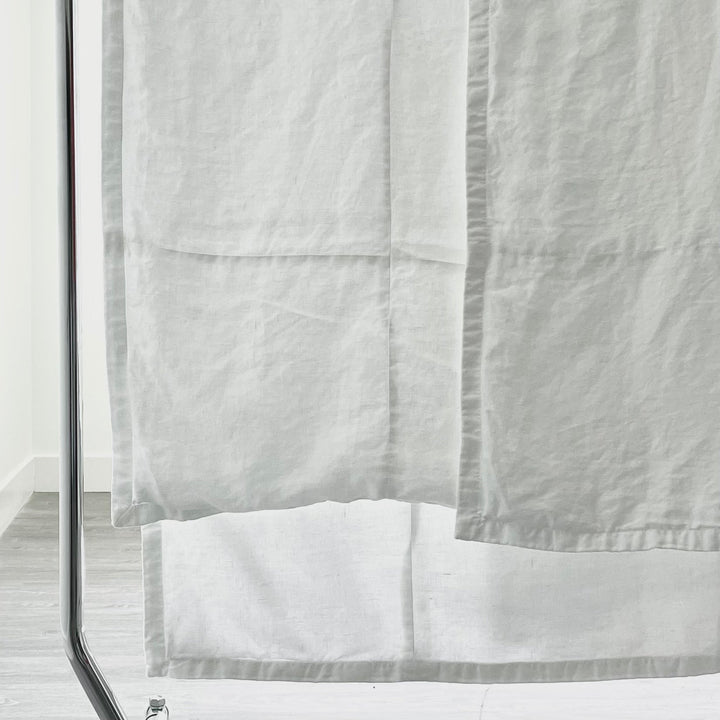 White Lightweight linen blanket