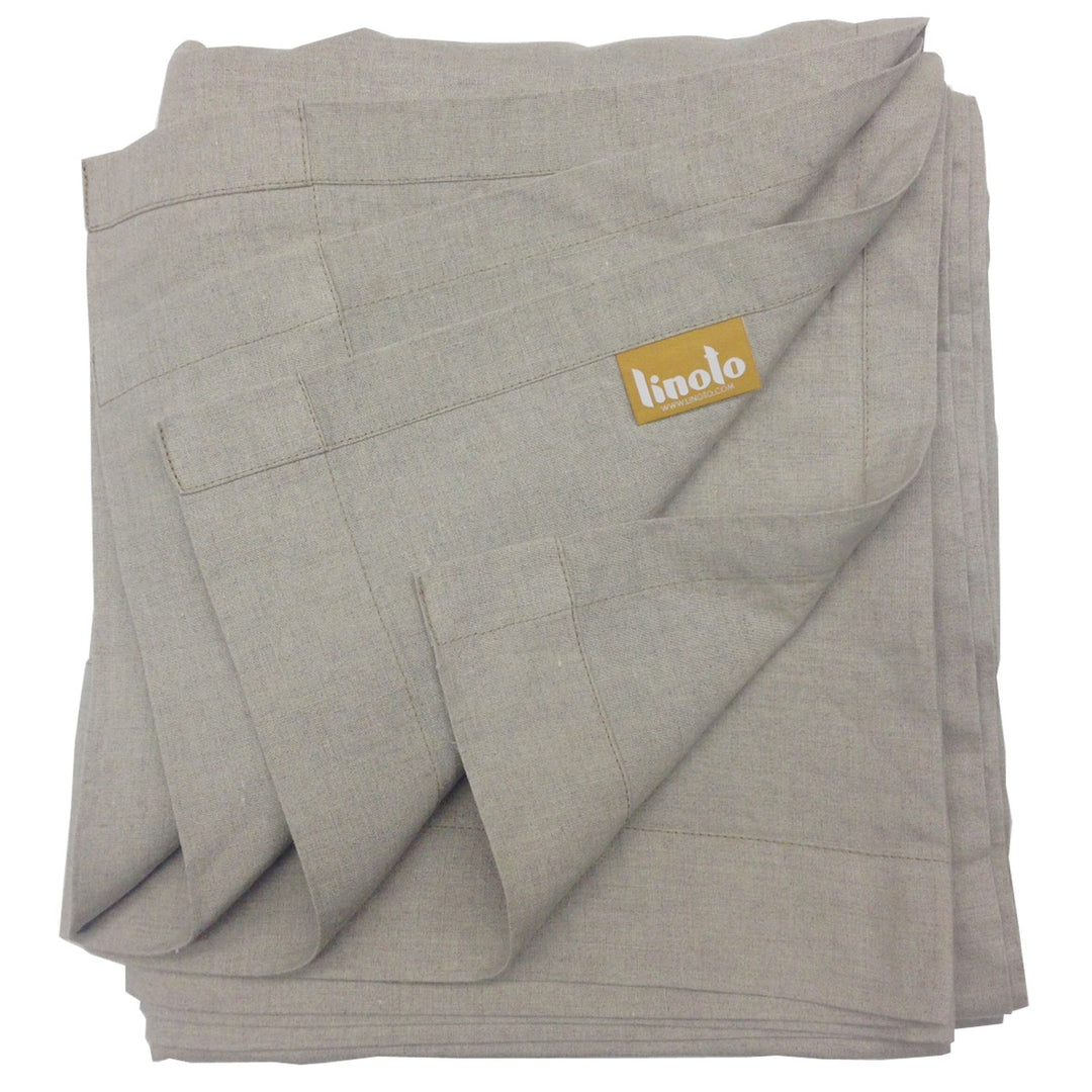 Eco dark Linen flat sheet