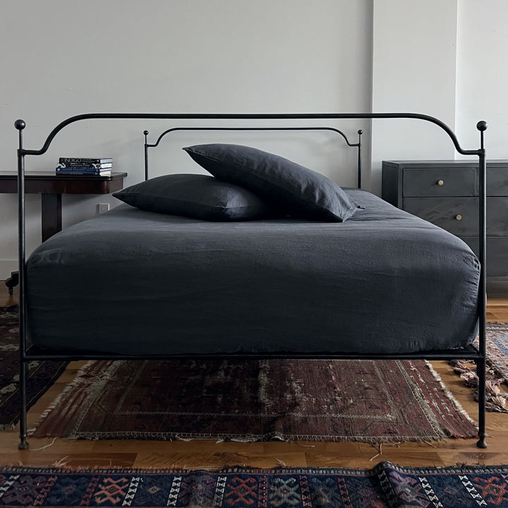 Graphite Linen Pillowcase
