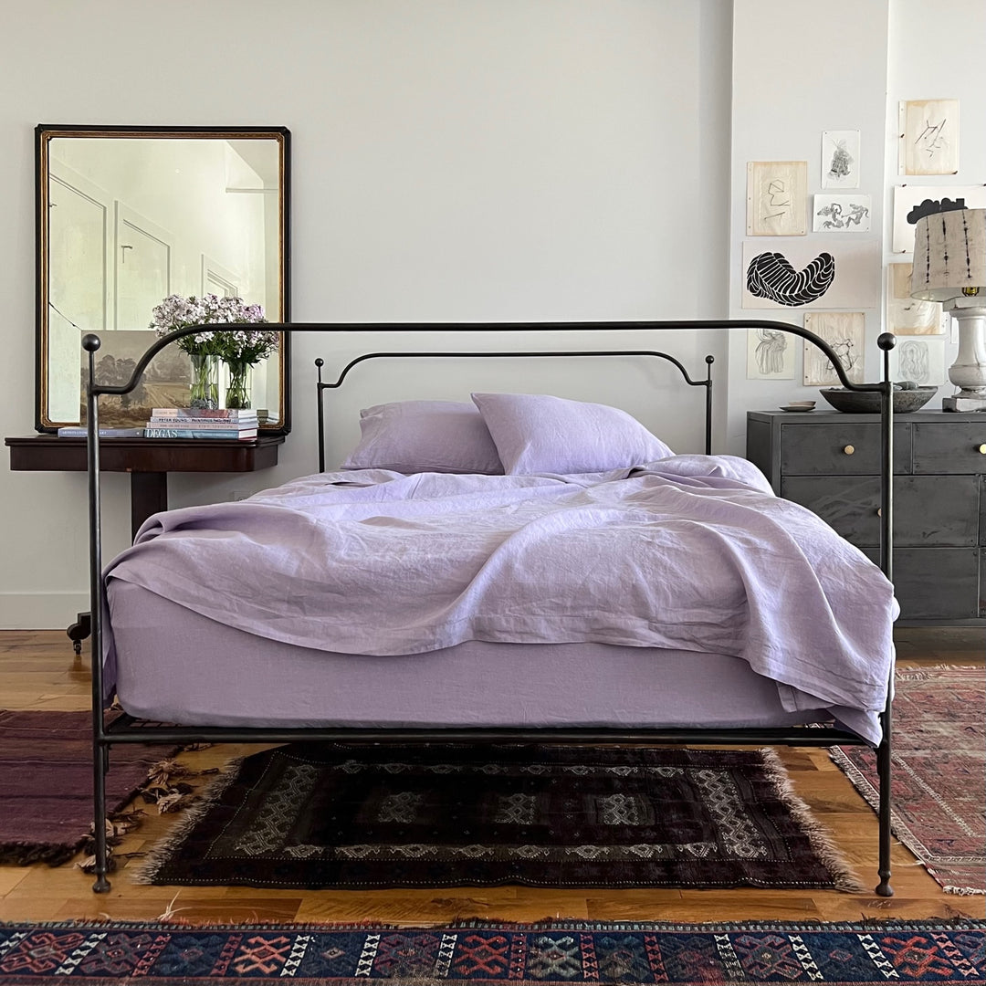 Lavender Linen Flat sheet set